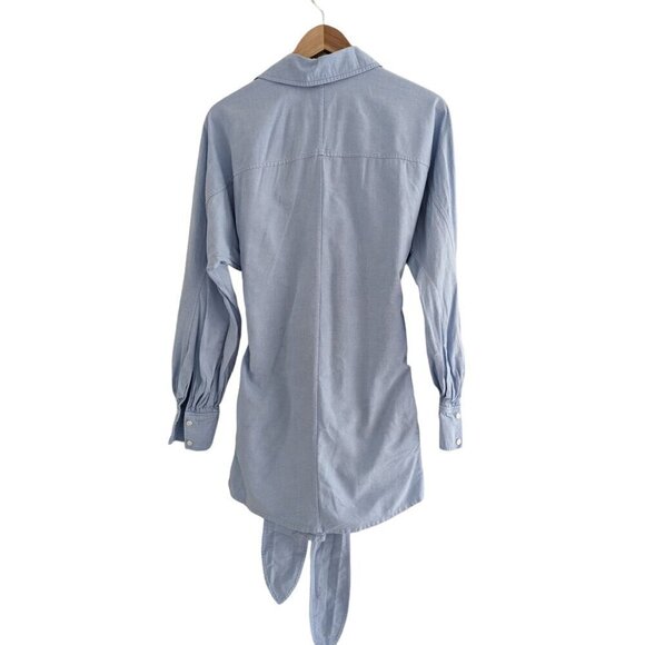 Marissa Webb Emmerson Blouson Sleeve Belted Shirtdress - Picture 3 of 9